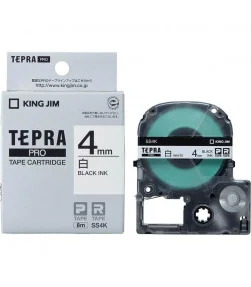 Tepra SS4K (Chữ đen nền trắng, khổ 4mm) | ⓿❽❻❽❺⓿❺⓿❺❺ | Nhãn in, tem in, giấy in, băng nhãn, tape in | khuetu.vn
