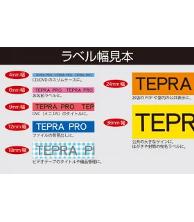 Tepra ST6K (Chữ đen nền trong, khổ 6mm) | ⓿❽❻❽❺⓿❺⓿❺❺ | Nhãn in, tem in, giấy in, băng nhãn, tape in | khuetu.vn