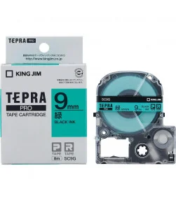 Tepra SC9G (Chữ đen nền xanh lá, khổ 9mm) | ⓿❽❻❽❺⓿❺⓿❺❺ | Nhãn in, tem in, giấy in, băng nhãn, tape in | khuetu.vn