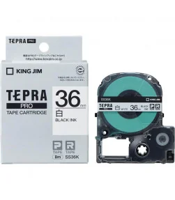 Tepra SS36K (Chữ đen nền trắng, khổ 36mm) | ⓿❽❻❽❺⓿❺⓿❺❺ | Nhãn in, tem in, giấy in, băng nhãn, tape in | khuetu.vn