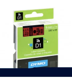 Dymo D1 S0720720 40917 9mm x 7m, Black on Red | ⓿❽❻❽❺⓿❺⓿❺❺ | Nhãn in, tem in, giấy in, băng nhãn, tape in | khuetu.vn