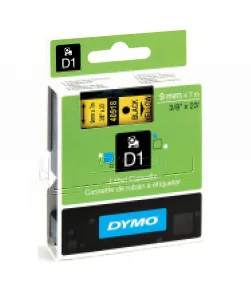 Dymo D1 S0720730 40918 9mm x 7m, Black on Yellow | ⓿❽❻❽❺⓿❺⓿❺❺ | Nhãn in, tem in, giấy in, băng nhãn, tape in | khuetu.vn