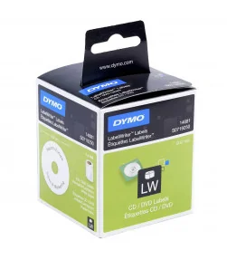 Dymo S0719250 (14681), LabelWriter CD / DVD Labels 57mm x 169 labels - Black on White | ⓿❽❻❽❺⓿❺⓿❺❺ | Nhãn in, tem in, giấy in...