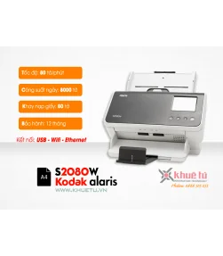 Máy scan Kodak s2080W (80ppm, 12000ppd, A4, Wifi, RJ45) | Phân phối Kodak Scanner | ⓿❽❻❽❺⓿❺⓿❺❺ | khuetu.vn