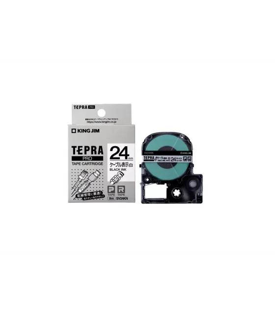 Tepra SV24KN (Nhãn dán cáp, khổ 24mm)