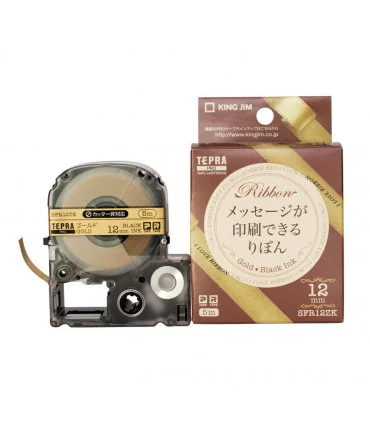Tepra SFR12ZK (Chữ đen nền vàng Gold, khổ 12mm) | ⓿❽❻❽❺⓿❺⓿❺❺ | Nhãn in, tem in, giấy in, băng nhãn, tape in | khuetu.vn