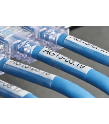 Brother TZe-SL251, khổ 24mm, dài 8m, Black on White, dán cáp CAT5E/6 | ⓿❽❻❽❺⓿❺⓿❺❺ | Nhãn in, tem in, giấy in, băng nhãn, tape...