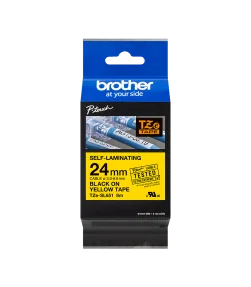 Brother TZe-SL651, khổ 24mm, dài 8m, Black on Yellow, dán cáp CAT5E/6 | ⓿❽❻❽❺⓿❺⓿❺❺ | Nhãn in, tem in, giấy in, băng nhãn, tap...