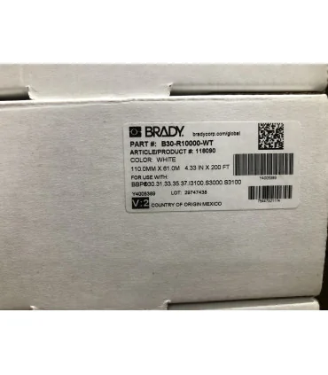 Brady Ribbon B30-R10000-WT | 118090 | B30 Series R10000 | ⓿❽❻❽❺⓿❺⓿❺❺ | Nhãn in, tem in, giấy in, băng nhãn, tape in | khuetu.vn