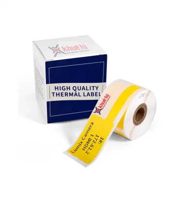 Nhãn cáp 25 x 38mm, màu vàng, KTC-F2538-40-100YL | ⓿❽❻❽❺⓿❺⓿❺❺ | Nhãn in, tem in, giấy in, băng nhãn, tape in | khuetu.vn