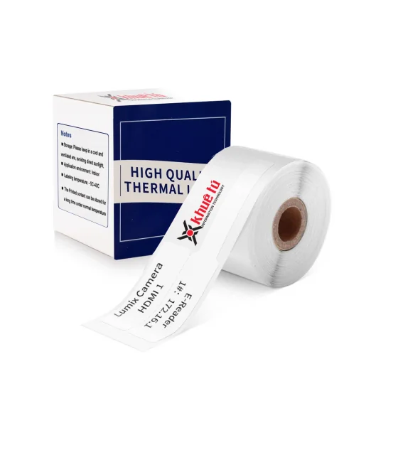 Nhãn cáp 25 x 38mm, màu trắng, KTC-F2538-40-100