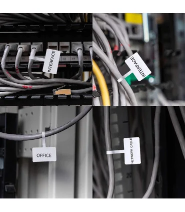 Nhãn cáp 38 x 25mm, màu trắng, KTC-T3825-30-130 | ⓿❽❻❽❺⓿❺⓿❺❺ | Nhãn in, tem in, giấy in, băng nhãn, tape in | khuetu.vn