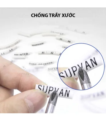 Mực in ống SUPVAN TP-R80EW, màu trắng, 12mm x 80m, cho máy in ống Supvan | ⓿❽❻❽❺⓿❺⓿❺❺ | Ống lồng, ống lồng cos, vật tư in ống...