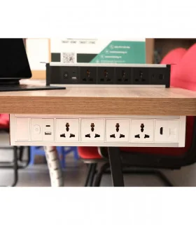 Ổ cắm điện treo dưới bàn MK102UW (Trắng) | ⓿❽❻❽❺⓿❺⓿❺❺ | khuetu.vn