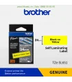 Brother TZe-SL651, khổ 24mm, dài 8m, Black on Yellow, dán cáp CAT5E/6
