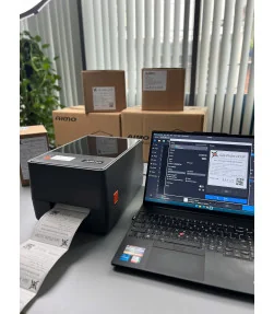 AIMO CT310 - Máy in tem nhãn decal 300 DPI, tem mã vạch