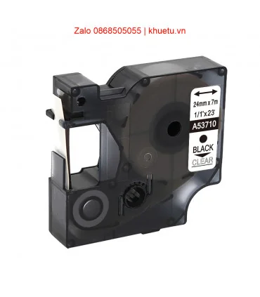 DM-A53710 D1 Tape A53710 24mm x 7m Black on Clear | ⓿❽❻❽❺⓿❺⓿❺❺ | Nhãn in, tem in, giấy in, băng nhãn, tape in | khuetu.vn