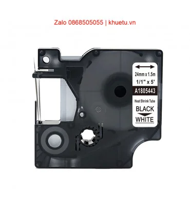 Rhino Heat Shrink Tubes 1" (24mm), Black on White (1805443) | ⓿❽❻❽❺⓿❺⓿❺❺ | Ống co nhiệt, co nhiệt dây điện | khuetu.vn