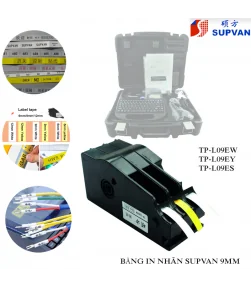 Nhãn in Supvan TP-L09EW, trắng, 9mm x 16M, cho máy TP70E/TP76E/TP80E/TP86E