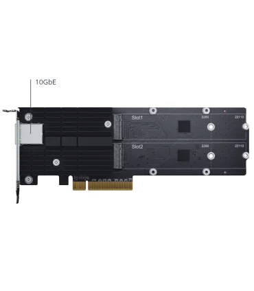 Card mở rộng Synology E10M20-T1 (Dual M.2 2280/22110 NVMe SSD & 10GbE combo, PCIe, 5Y) | Phân phối Synology | ⓿❽❻❽❺⓿❺⓿❺❺ | kh...