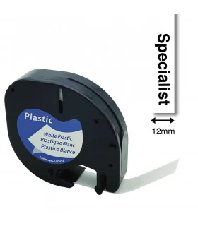 A91201 LetraTag Tape DYMO 12mm x 4m Black on White | ⓿❽❻❽❺⓿❺⓿❺❺ | Nhãn in, tem in, giấy in, băng nhãn, tape in | khuetu.vn