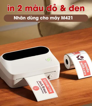 Nhãn đa năng 2 màu (đen & đỏ) 50 x 80mm, KTRM-5080-100RB | ⓿❽❻❽❺⓿❺⓿❺❺ | Nhãn in, tem in, giấy in, băng nhãn, tape in | khuetu.vn