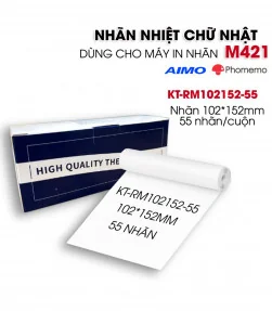 Nhãn đa năng khổ lớn 102 x 152mm, KTRM-102152-55 | ⓿❽❻❽❺⓿❺⓿❺❺ | Nhãn in, tem in, giấy in, băng nhãn, tape in | khuetu.vn