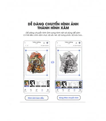 Máy in hình xăm di động M08ES