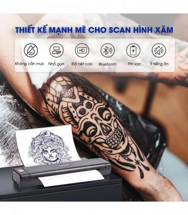 Máy in hình xăm di động M08ES