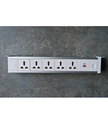 Ổ cắm điện treo dưới bàn MK102UW (Trắng - 2026) | ⓿❽❻❽❺⓿❺⓿❺❺ | khuetu.vn