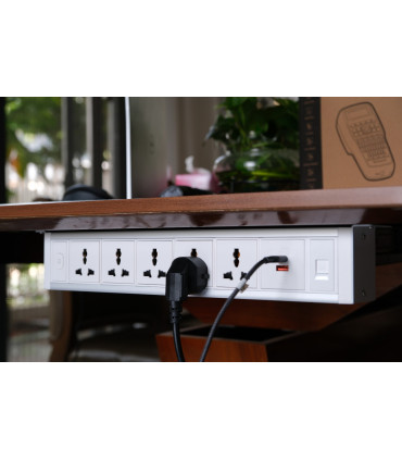 Ổ cắm điện treo dưới bàn MK102UW (Trắng - 2026) | ⓿❽❻❽❺⓿❺⓿❺❺ | khuetu.vn