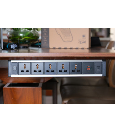 Ổ cắm điện treo dưới bàn MK102UB (Đen - 2026) | ⓿❽❻❽❺⓿❺⓿❺❺ | khuetu.vn