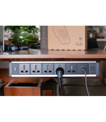 Ổ cắm điện treo dưới bàn MK102UB (Đen - 2026) | ⓿❽❻❽❺⓿❺⓿❺❺ | khuetu.vn