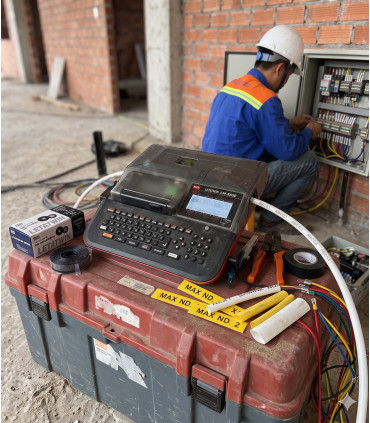 Máy in ống lồng đầu cốt MAX LETATWIN LM-550E | khuetu.vn