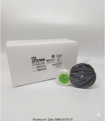 Ruy băng trắng MAX LM-IR50W 12mm × 70m | khuetu.vn
