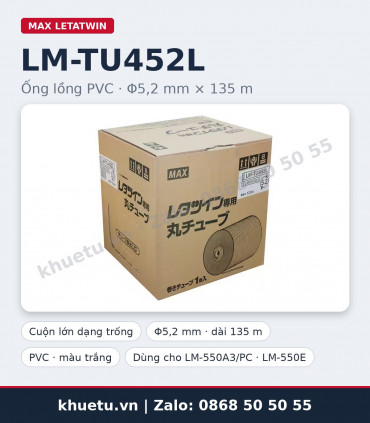 Ống lồng PVC MAX LM-TU452L Φ5,2mm × 135m | khuetu.vn