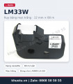 Ruy băng trắng L-MARK LM33W 12mm × 80m (in ống PVC, nhãn)