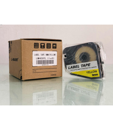 Băng nhãn vàng L-MARK LM409YL 9mm × 8m (nhãn dán đánh dấu) | khuetu.vn