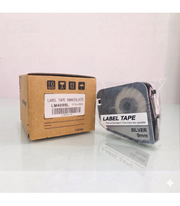 Băng nhãn bạc L-MARK LM409SL 9mm × 8m (nhãn dán đánh dấu) | khuetu.vn