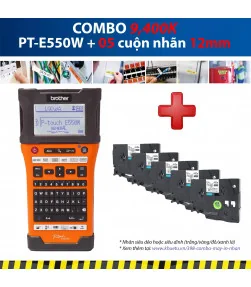 Máy in nhãn Combo: PT-E550W + 5 Cuộn nhãn 12mm | ⓿❽❻❽❺⓿❺⓿❺❺ | Máy in nhãn, máy in tem, máy in mã vạch | khuetu.vn