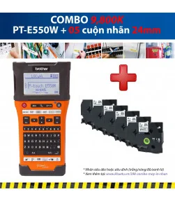 Máy in nhãn Combo: PT-E550W + 5 Cuộn nhãn 24mm | ⓿❽❻❽❺⓿❺⓿❺❺ | Máy in nhãn, máy in tem, máy in mã vạch | khuetu.vn