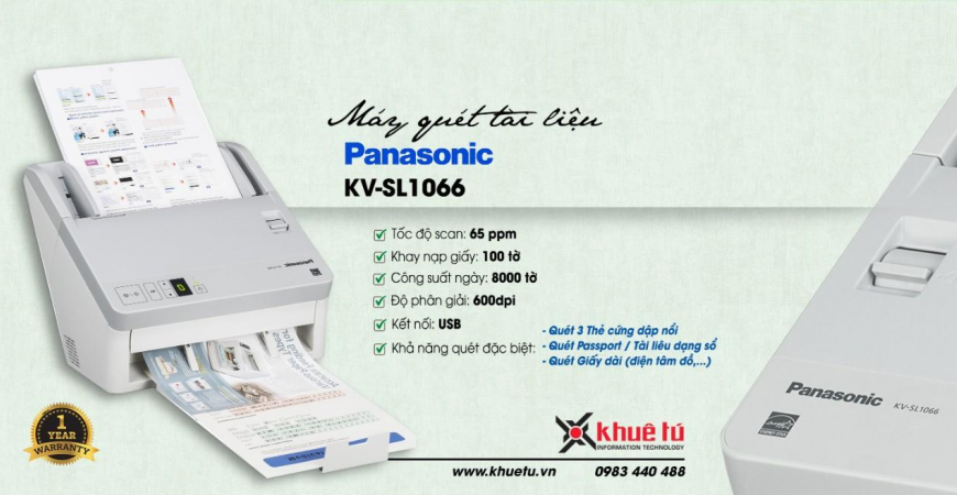 Máy scan Panasonic KV-SL1066 - Lựa chọn số 1 cho không gian văn phòng