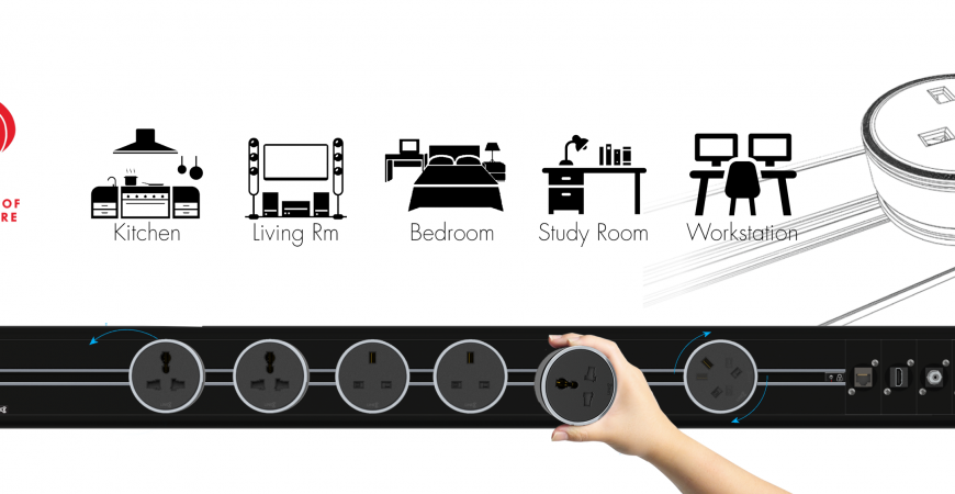 Ổ cắm thanh ray Line8 - Giải pháp cung cấp nguồn điện linh hoạt và an toàn cho Gia đình & Văn phòng