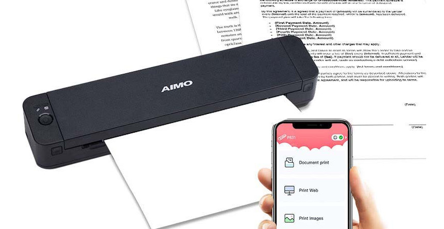 Máy in A4 di động P832 - Nhỏ gọn, in giấy A4 thường, kết nối không dây, dễ dàng mang theo