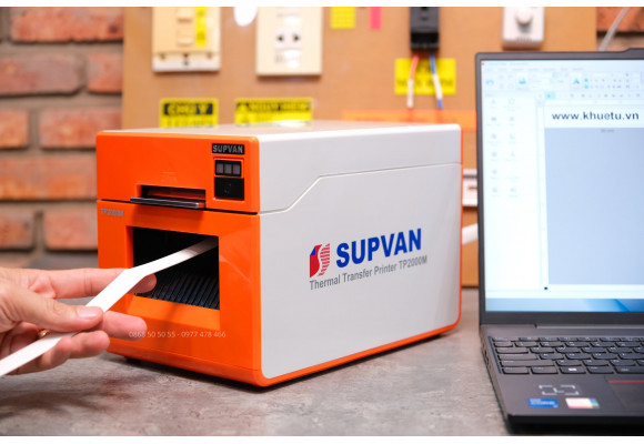 Supvan TP2000M – Máy in ống co nhiệt cỡ lớn Φ7–30mm cho cáp động lực